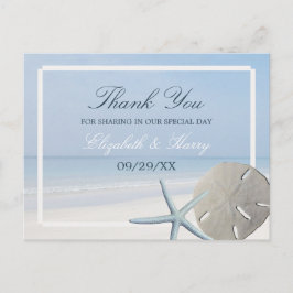 Postal Dólar arena y la boda de Starfish Beach Gracias