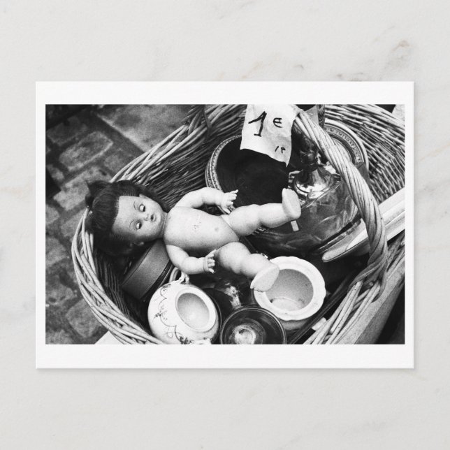 Postal Doll Portrait - Doll at the flea market (Anverso)