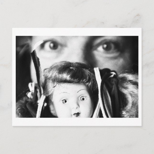 Postal Doll Portrait - Doll mom with doll (Anverso)