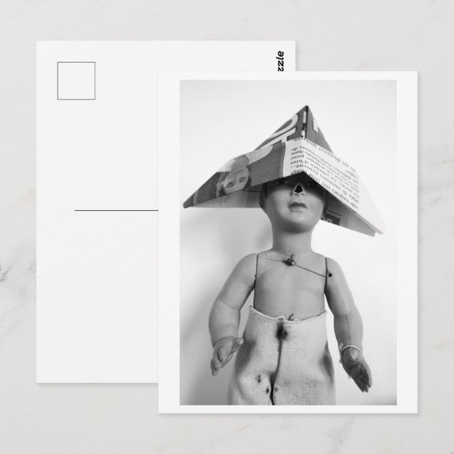 Postal Doll with paper hat - Jack (Anverso / Reverso)