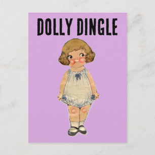 POSTAL DOLLY DINGLE PAPER DOLL POSTCARD