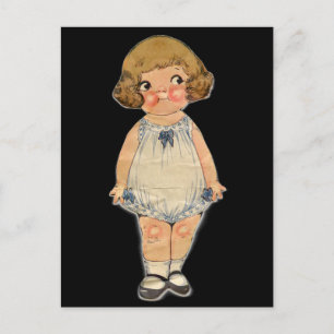 POSTAL DOLLY DINGLE PAPER DOLL POSTCARD