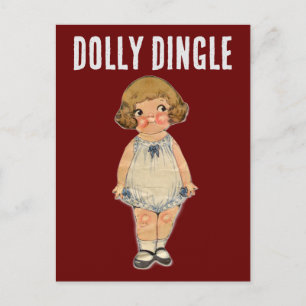 POSTAL DOLLY DINGLE PAPER DOLL POSTCARD
