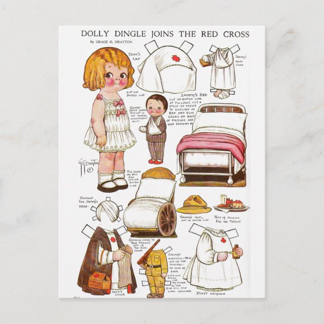 Postal Dolly Dingle se une al papel de Enfermería de la C (Anverso)