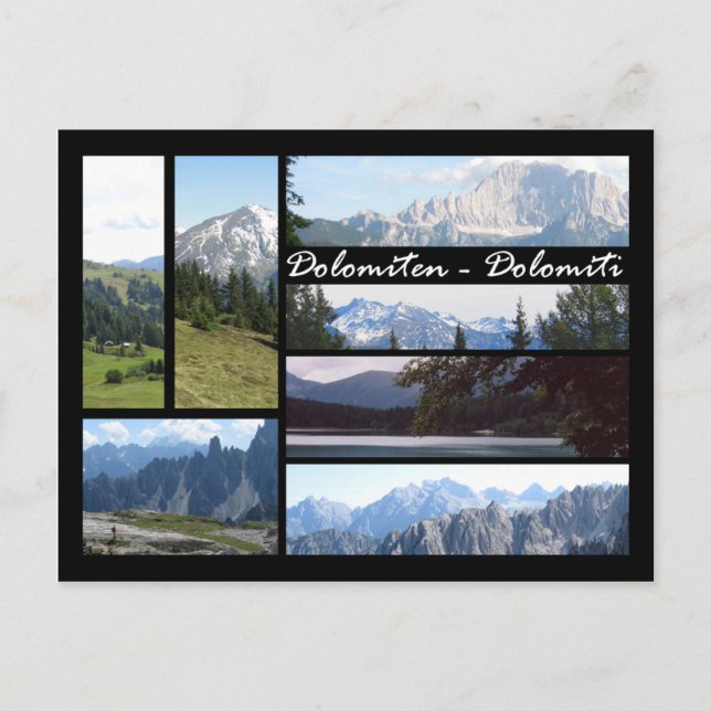 Postal Dolomitas (Anverso)