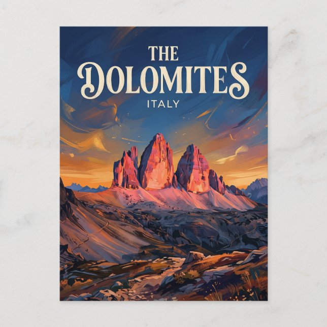 Postal Dolomitas Alta Vía 1 Italia (Anverso)