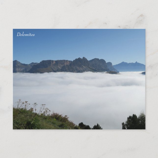 Postal Dolomitas Italia (Anverso)