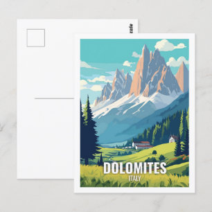 Postal Dolomitas Italia Famosos Lugares de Viaje