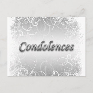 Postal Dolor funerario de condolencia