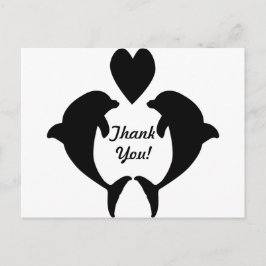 Postal Dolphin Heart
