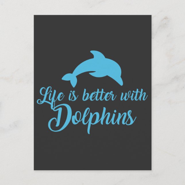 Postal Dolphin Lover Chica Sea Animal Ocean fan (Anverso)