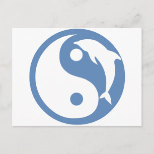 Postal Dolphin Yin Yang