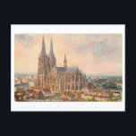 Postal Dom/Catedral Koln Alemania<br><div class="desc">Esta es una reproducción de una postal vintage que muestra la Dom/Catedral en Koln,  Alemania.</div>