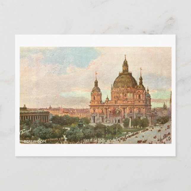 Postal Dom Vintage/Catedral Berlín Alemania (Anverso)