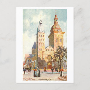 Postal Dom Vintage/Catedral Osnabruck Alemania