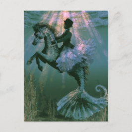 Postal Doma en una Sirena de Caballito de Mar