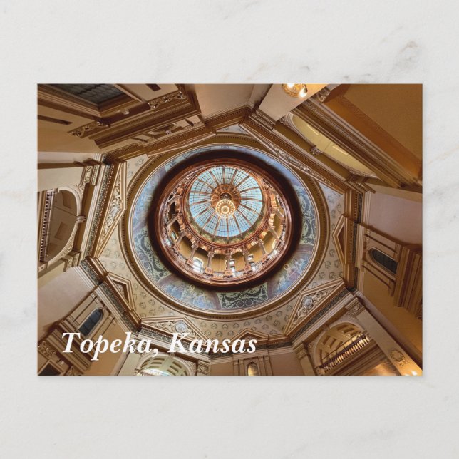 Postal dome del Capitolio estatal de Topeka (Anverso)