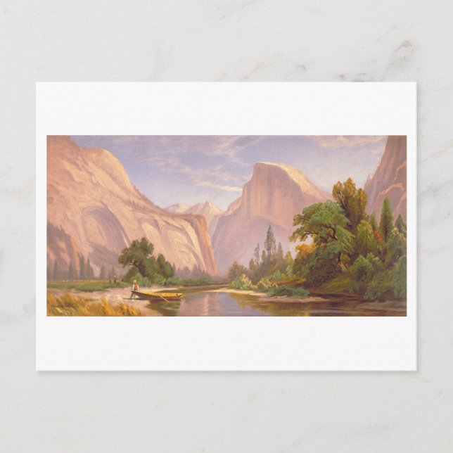 Postal Domes Yosemite Vintage Prang Lithograph (Anverso)