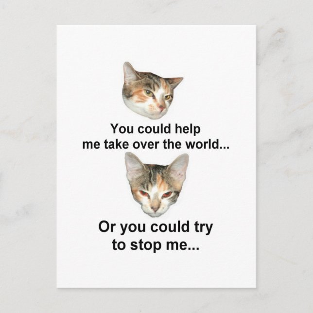 Postal Dominación global (Anverso)