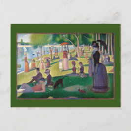 Postal Domingo en La Grande Jatte por Seurat, Bella Artes