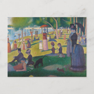 Postal Domingo por la tarde en la isla de La Grande Jatte