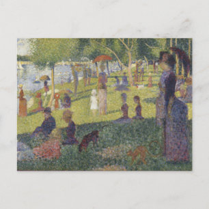 Postal Domingo Por La Tarde Isla La Grande Jatte Seurat