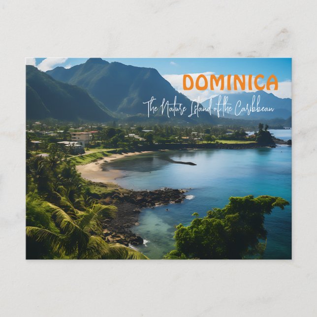 Postal DOMINICA Isla Natural del Caribe (Anverso)