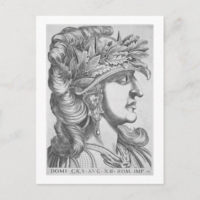 Postal Domitian Caesar (51-96 AD), 1596 (grabado) (Anverso)
