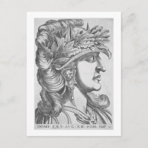 Postal Domitian Caesar (51-96 AD), 1596 (grabado)