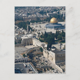 Postal Domo de la roca, ciudad vieja de Jerusalén, Israel