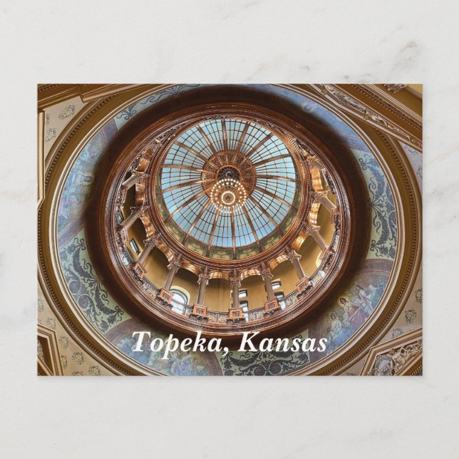 Postal Domo del Capitolio Estatal de Topeka (Anverso)
