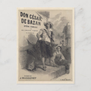 Postal Don César de Bazan première poster (1872)