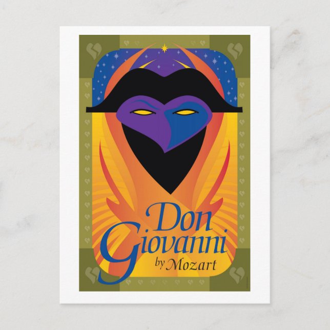 Postal Don Giovanni, Ópera (Anverso)