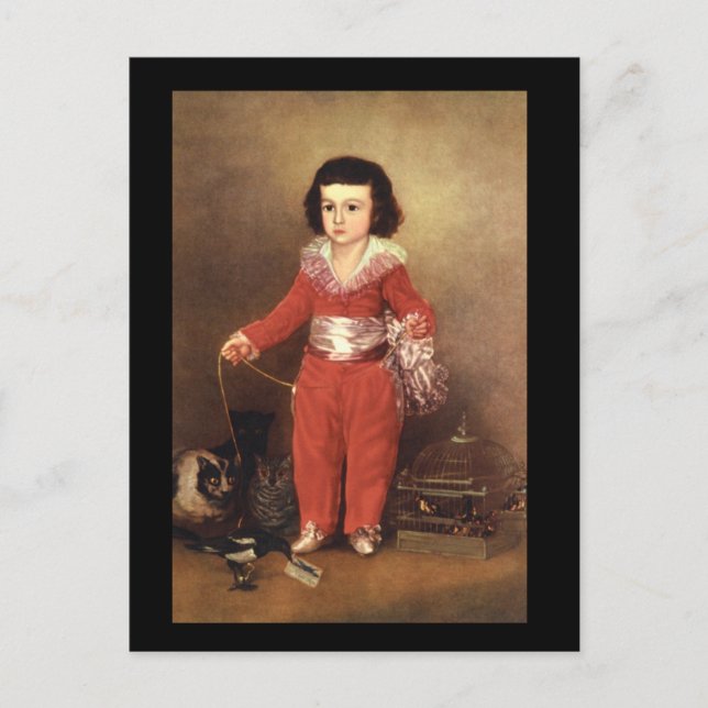 Postal Don Manuel Osorio de Zuniga_Retratos (Anverso)