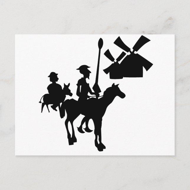 Postal Don Quijote (Anverso)