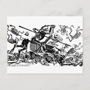 Postal Don Quijote de José Guadalupe Posada