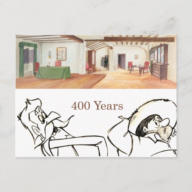 Postal DON QUIJOTE - Personalizado de animación Fondo (19 (Anverso)