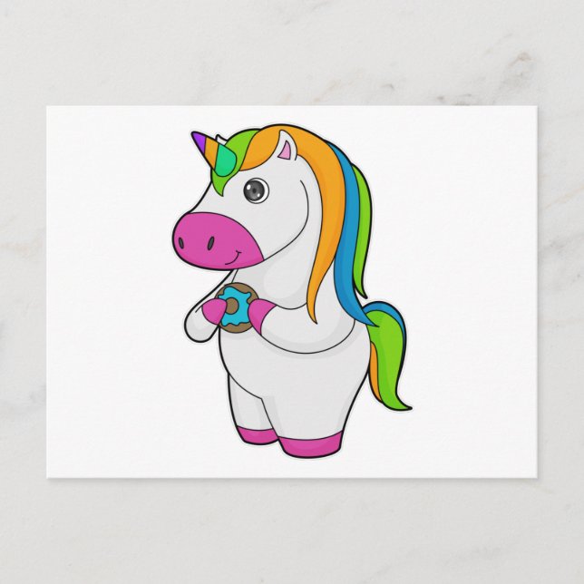 Postal Dona de Unicornio (Anverso)