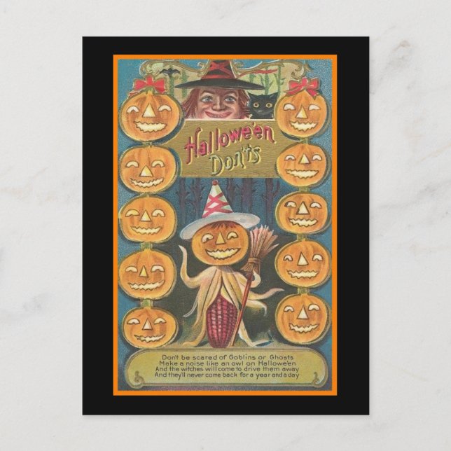 Postal Donaciones de Halloween (Anverso)
