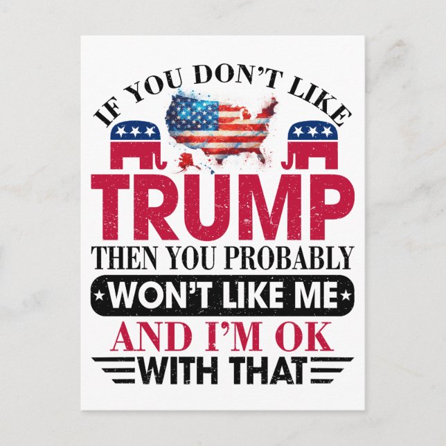 Postal Donald Trump (Anverso)