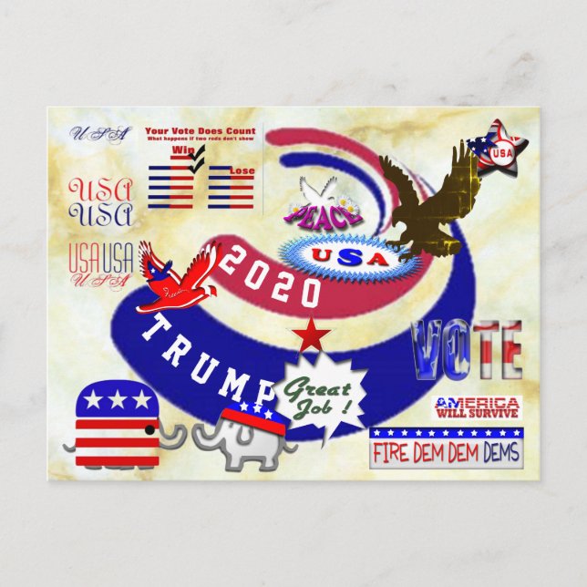 Postal Donald Trump (Anverso)