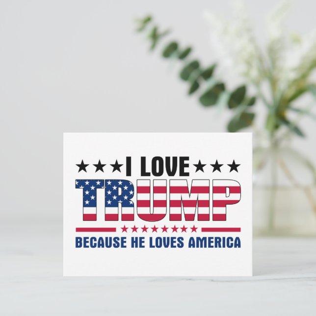 Postal Donald Trump (Anverso de pie)