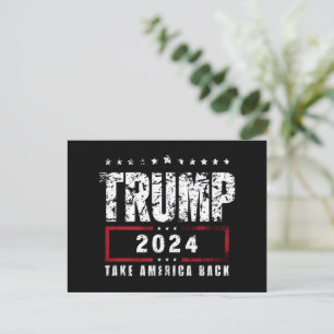Postal Donald Trump 2024 Recuperemos América Elecciones
