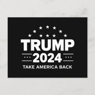Postal Donald Trump 2024 retrotrae a Estados Unidos a las