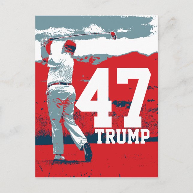 Postal Donald Trump 47.º presidente (Anverso)