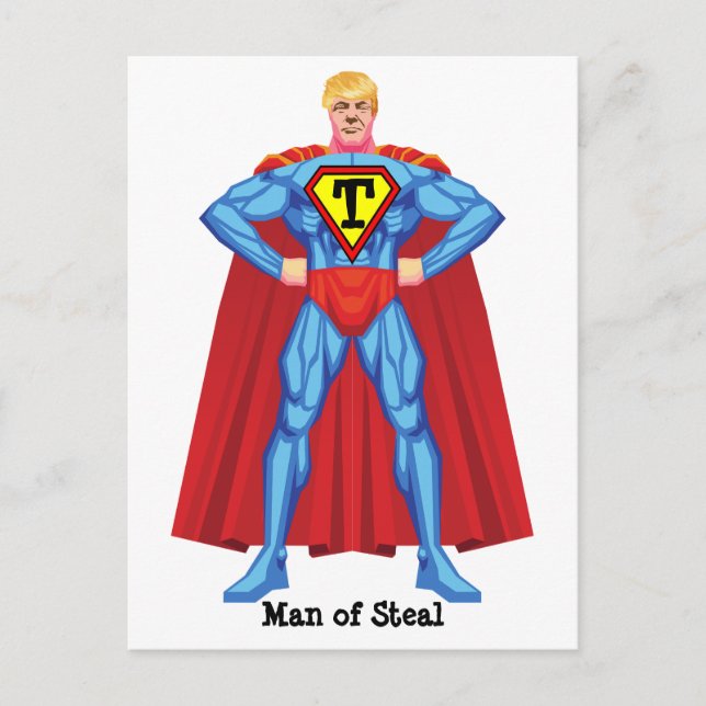 Postal Donald Trump Hombre De Robo (Anverso)
