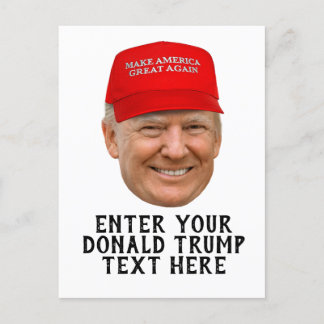 POSTAL DONALD TRUMP MAGA PERSONALIZADO