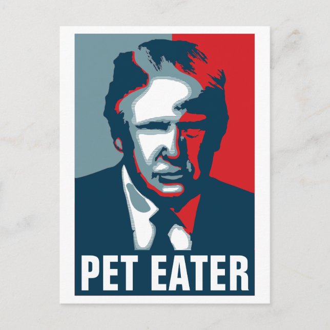 Postal Donald Trump MASCOTA EATER (Anverso)