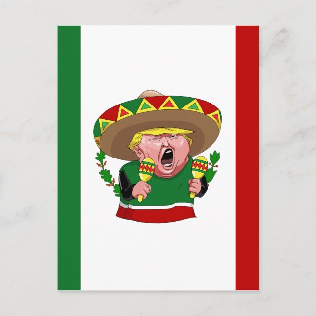 Postal donald trump mexicano (Anverso)