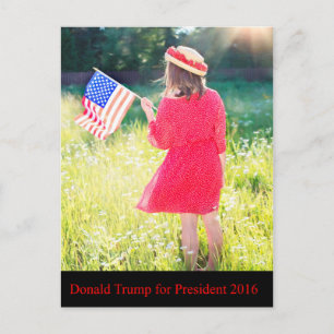 Postal Donald Trump para el presidente 2016